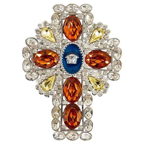 versace broche|Crystal Versace Pins & brooches for Women .